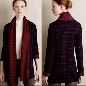 Anthropologie Sanctuary plaid cardigan